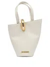 Jacquemus Structured Shoulder Bag Detachable Strap In White