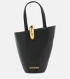 Jacquemus Le Petit Bambola Leather Bag In Black