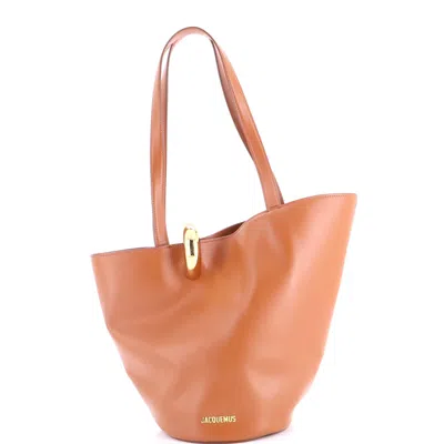 Jacquemus Le Bambola Tote Bag Leather In Brown