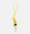 Jacquemus Le Banane Small Leather Bag Charm In Yellow