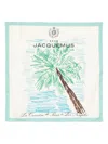 Jacquemus Le Bandana Palmier Silk Bandana In Multi