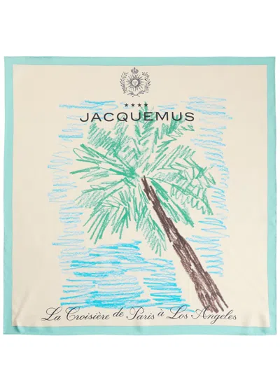 Jacquemus Le Bandana Palmier Silk Bandana
