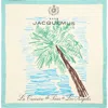 Jacquemus Le Bandana Palmier Square Silk Scarf In Arty Hotel White 1iv