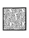 Jacquemus 'le Bandana Poisson' Scarf With Fishes Print In Silk In Black