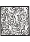 Jacquemus 'le Bandana Poisson' Scarf With Fishes Print In Silk