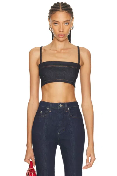 Jacquemus Le Bandeau Bisou De-nimes In Blue