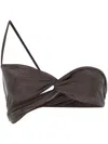 Jacquemus Women Le Bandeau Espelho Top In Brown