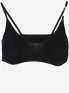 Jacquemus Le Bandeau Pralu Knit Bralette In Black