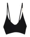 Jacquemus Le Bandeau Pralu Knit Bralette In Black