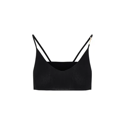 Jacquemus Le Bandeau Pralu Top Women In Black