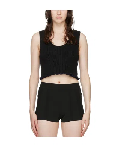 Jacquemus Black 'le Bandeau' Tank Top In 990 Black