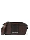 Jacquemus Le Baneto Snakeskin Embossed Leather Camera Bag In Brown