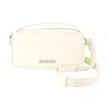 Jacquemus Le Baneto Leather Camera Bag In White