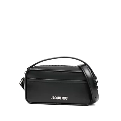Jacquemus The Banet Leather Top-handle Shoulder Bag In Black
