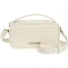 Jacquemus Le Baneto Leather Camera Bag In Ivory