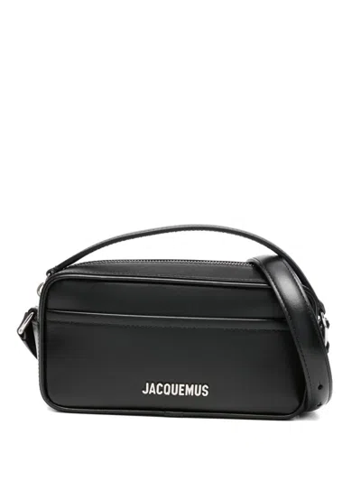 Jacquemus Le Baneto Leather Crossbody Bag In Black
