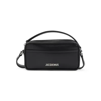 Jacquemus Le Baneto Shoulder Bag Men In Black