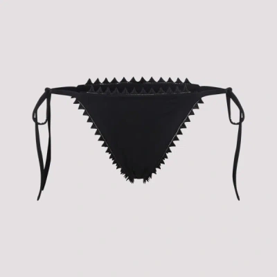 Jacquemus Le Bas De Maillot Picot Slip Bikini S In Black