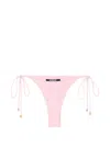 Jacquemus "le Bas De Plage Triangle" Bikini Bottom In Pink