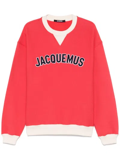 Jacquemus Baseball Sweatshirt In Multi-red