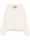 Jacquemus The Bateau Zip-up Windbreaker Jacket In White
