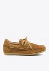 Jacquemus Calf Leather Loafer In Caramel Brown