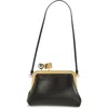 Jacquemus Le Berlingot Black Crossbody Bag With Removable Strap In Leather For Women In Black