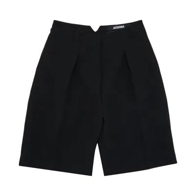 Pre-owned Jacquemus Le Bermuda Ovalo Bermuda Shorts 'black' | Women's Size 36