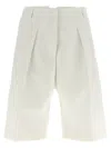 Jacquemus Le Bermuda Ovalo Bermuda Shorts In White