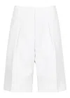 Jacquemus Le Bermuda Ovalo Bermuda Shorts In White