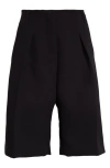 Jacquemus Black Les Sculptures 'le Bermuda Ovalo' Shorts In Black