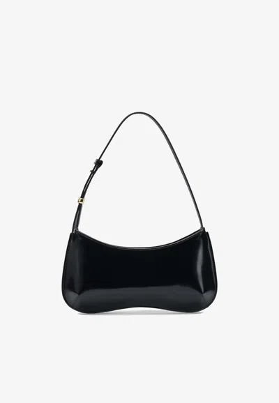 Jacquemus Le Bisou Beaded Shoulder Bag In Black