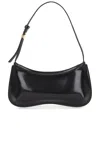 Jacquemus Versatile Shoulder Bag Adjustable Strap Smooth Finish In Black