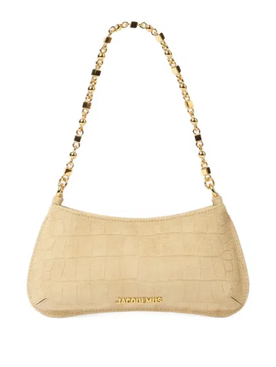 Jacquemus Le Bisou Chaine Shoulder Bag In Neutral