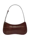 Jacquemus Le Bisou Crocodile-embossed Shoulder Bag In Brown