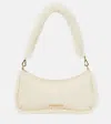 Jacquemus Le Bisou Doux Leather Shoulder Bag In Beige