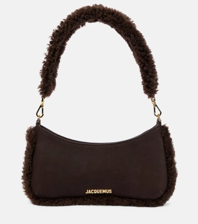 JACQUEMUS LE BISOU DOUX SMALL LEATHER SHOULDER BAG