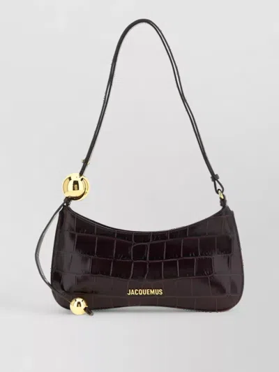 Jacquemus Le Bisou Perle Croc-effect Leather Shoulder Bag In Pattern