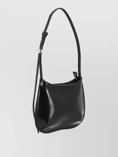 Jacquemus Le Bisou Leather Clutch Bag In Black