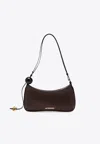 Jacquemus Le Bisou Leather Shoulder Bag In Brown