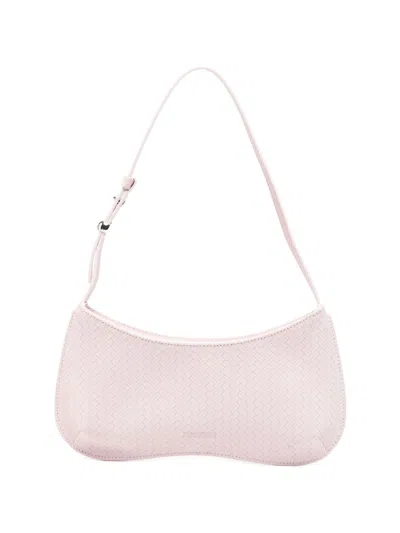 Jacquemus Le Bisou Leather Shoulder Bag In Pink