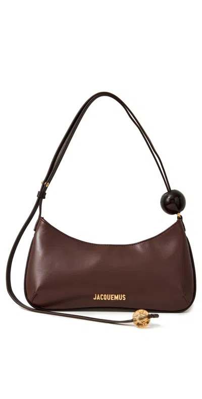 Jacquemus Le Bisou Perle Bag Medium Brown In Medium_brown