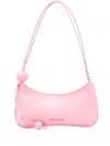 Jacquemus Le Bisou Perle Leather Shoulder Bag In Pink