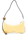 Jacquemus 'le Grand Bisou Perle' Yellow Shoulder Bag With Adjustable Shoulder Strap And Front Logo In Yellow