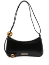 Jacquemus Women Black Top Zip Fastening Adjustable Shoulder Strap Internal Patch Pocket Contrast In Black