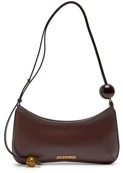 JACQUEMUS JACQUEMUS LE BISOU PERLE LEATHER SHOULDER BAG