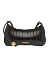 Jacquemus Le Bisou Perle Shoulder Bag - Leather - Black In Black