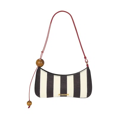 Pre-owned Jacquemus Le Bisou Perle 'natural/black' | Tan | Women's Size Onesize In Brown