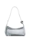 Jacquemus Le Bisou Perle Python-embossed Leather Hobo Bag In Silver