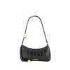 Jacquemus Le Bisou Perle Shoulder Bag - Leather - Black In Grey